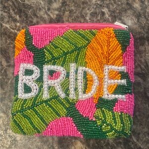 Bride breaded wallet/ clutch